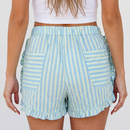 Aspen Ruffle Trim Casual Shorts