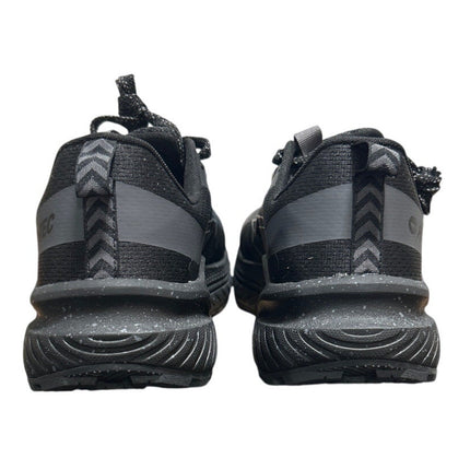 Hi-Tec Mens Size 10 Black Mesh Gray Speckled Lace Up Athletic Tennis Shoes