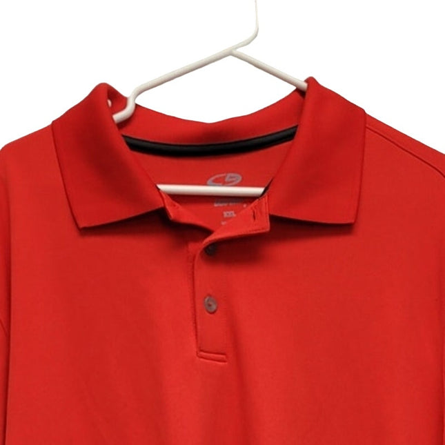 Champion Mens 2XL Duo Dry 100% Polyester Short Sleeve Collared Polo Shirt