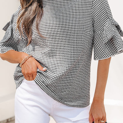 Carolina Ruffled Half Sleeve Blouse
