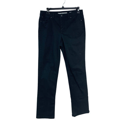 Jones New York Jeans Womens Size 8 Lexington Mid Rise Stretch Denim Black Jeans