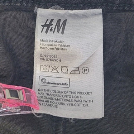 H&M Womens Size 6 Stretch Cotton Ultra High Waist Button Fly Denim Mom Jeans