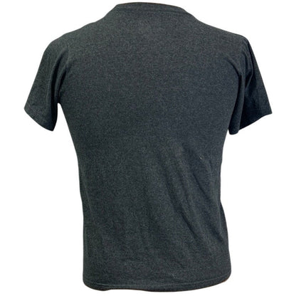 Adidas Logo Mens Small Black Gold PolyCotton Short Sleeve Crew Neck Tee Shirt