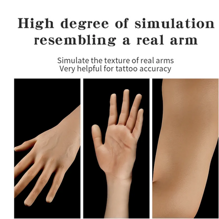Tattoo imitation silicone movable joint arm