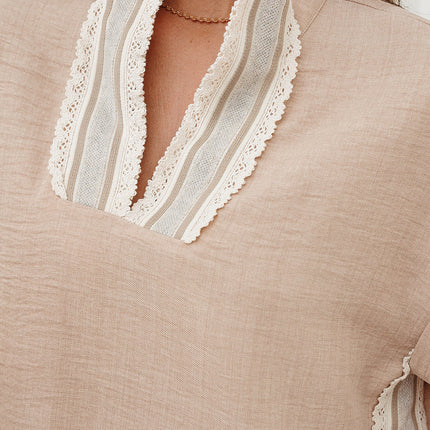 Jessica Rolled Short Sleeve Blouse