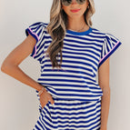 Blue Stripe / L - 12/14