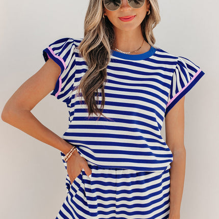 Xiomara Trim Cap Sleeve Top