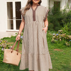 Brown Stripe / 1X - 14W - 16W