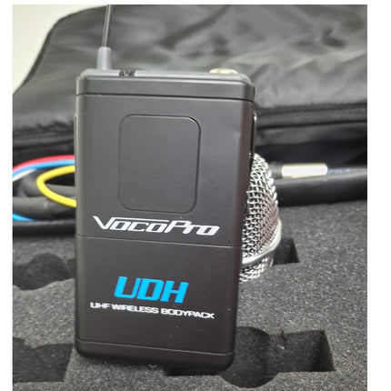 4 VocoPro UDH-DUAL DSP Wireless Microphone BodyPack System Kit w Case