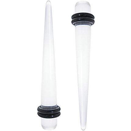 2G Clear UV Acrylic Straight Taper Set