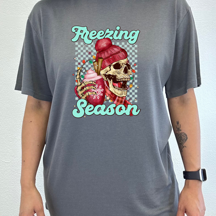 Freezing Season Unisex Bamboo Viscose/Organic Cotton Short Sleeve Graphic T-Shirt