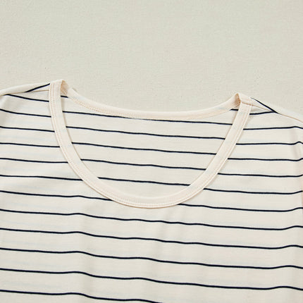 Mabel Stripe Drawstring Tunic Tank