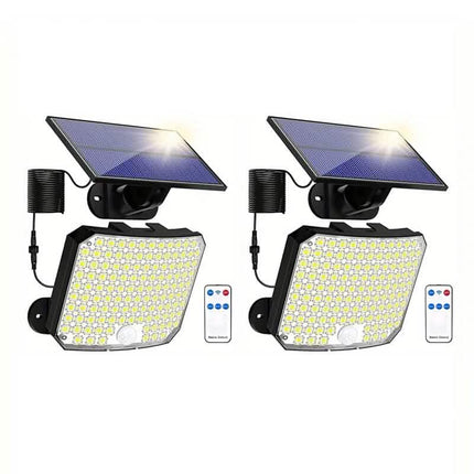 118 LED Solar Motion Sensor Flood Lights with Remote Control