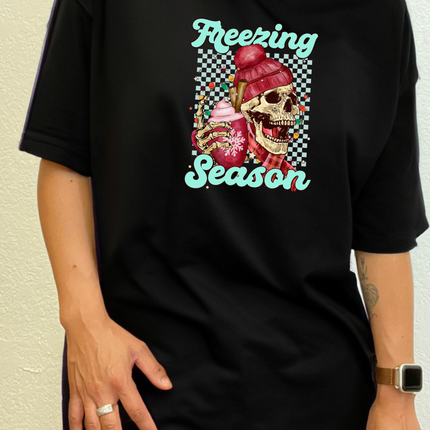 Freezing Season Unisex Bamboo Viscose/Organic Cotton Short Sleeve Graphic T-Shirt