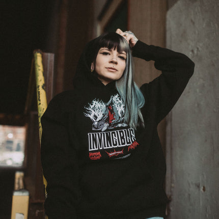 Neck Snap Pullover Hoodie