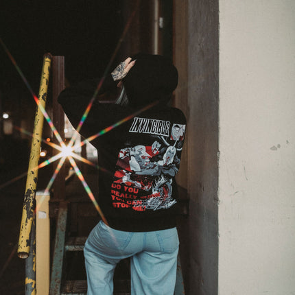 Neck Snap Pullover Hoodie
