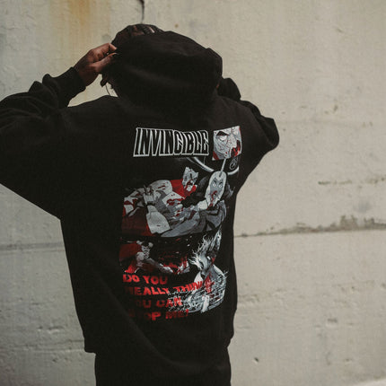 Neck Snap Pullover Hoodie