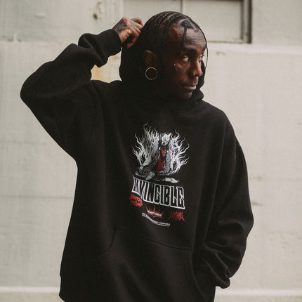 Neck Snap Pullover Hoodie