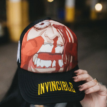 Face Smasher Trucker Hat Black