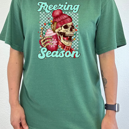 Freezing Season Unisex Bamboo Viscose/Organic Cotton Short Sleeve Graphic T-Shirt