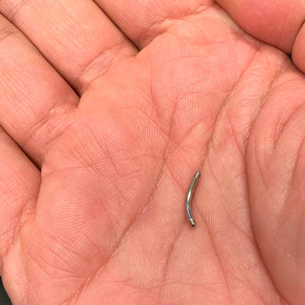 14G 316l Stainless Steel Replacement Curved Barbell 3/8