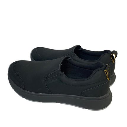 Gerry Mens Size 8 Black Faux Leather Slide On Moc II Comfort Sneakers Shoes
