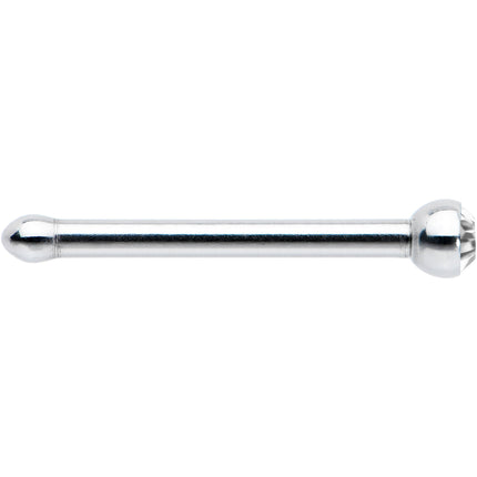 20G Stainless Steel Crystalline Gem Micro Nose Bone