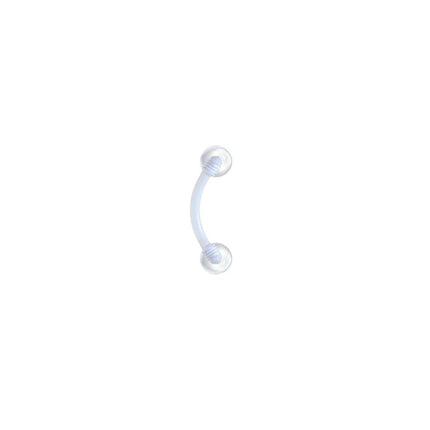 Bioplast Cool Clear Eyebrow Ring
