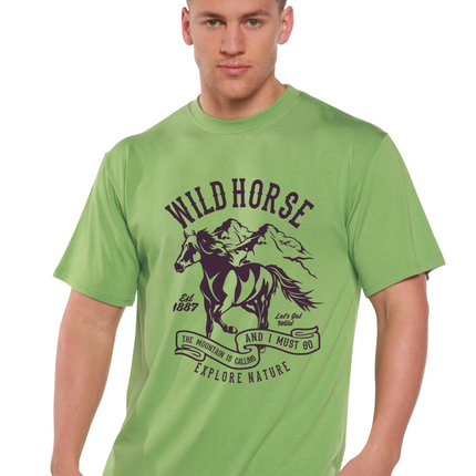 Wild Horse Spun Bamboo® Men's Bamboo Viscose/Organic Cotton Short Sleeve Graphic T-Shirt