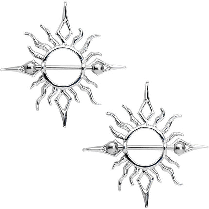 Tribal Sun Fire Nipple Shield Set