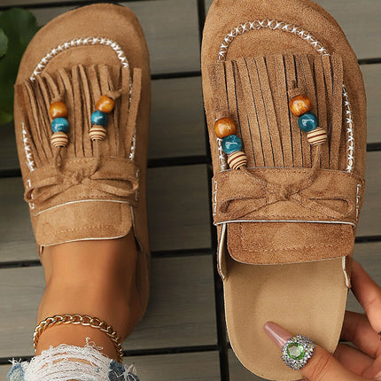 Ocean Square toe Casual Slippers
