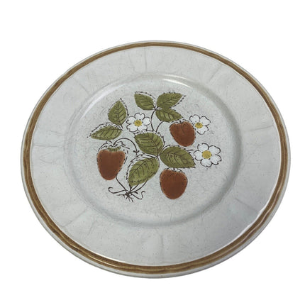 Set of 4 Vintage Handpainted Americana Hearthside Stoneware Berries N Cream