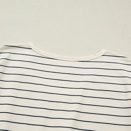 Mabel Stripe Drawstring Tunic Tank