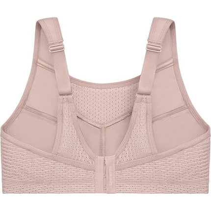 Glamorise Womens 44C Pink No-Bounce Camisole Wirefree Full Coverage Sports Bra