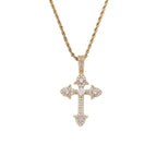 Gold pendant + 3mm 24inch twist chain