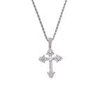 Silver pendant + 3mm 24inch twist chain