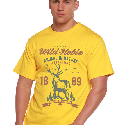 Wild And Noble Spun Bamboo® Men's Bamboo Viscose/Organic Cotton Short Sleeve Graphic T-Shirt