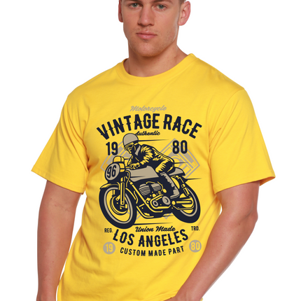 Vintage Race Spun Bamboo® Men's Bamboo Viscose/Organic Cotton Short Sleeve Graphic T-Shirt