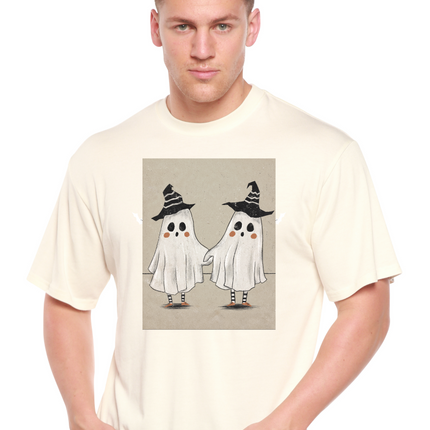 Cute Ghost Men's Bamboo Viscose/Organic Cotton Short Sleeve Graphic T-Shirt