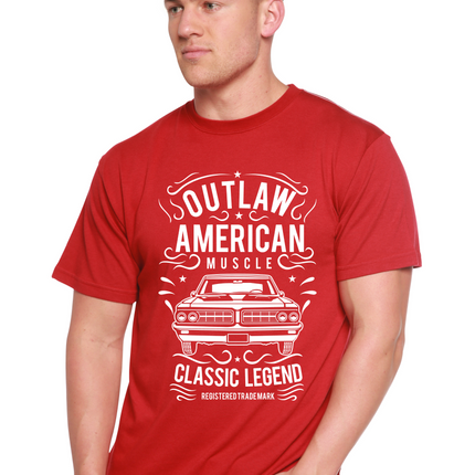Outlaw American Muscle Spun Bamboo® Men's Bamboo Viscose/Organic Cotton Short Sleeve Graphic T-Shirt