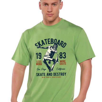 Skateboard 1983 Men's Bamboo Viscose/Organic Cotton Short Sleeve Graphic T-Shirt
