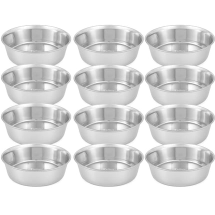 Jeffers Heavy Weight Stainless Steel Pet Bowls – Durable Pet Food & Water Dish, Chew-Resistant, Dishwasher Safe