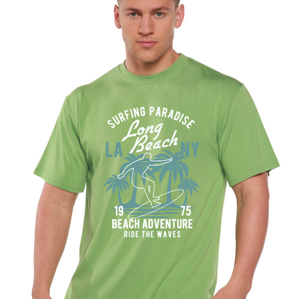 Beach Adventure Men's Bamboo Viscose/Organic Cotton Short Sleeve Graphic T-Shirt