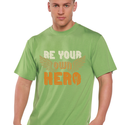 Be Your Own Hero Men's Bamboo Viscose/Organic Cotton Short Sleeve Graphic T-Shirt
