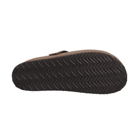 New In Box Khombu Mens Size 10 Taupe Faux Suede Damian Cork Slide On Mule Shoes
