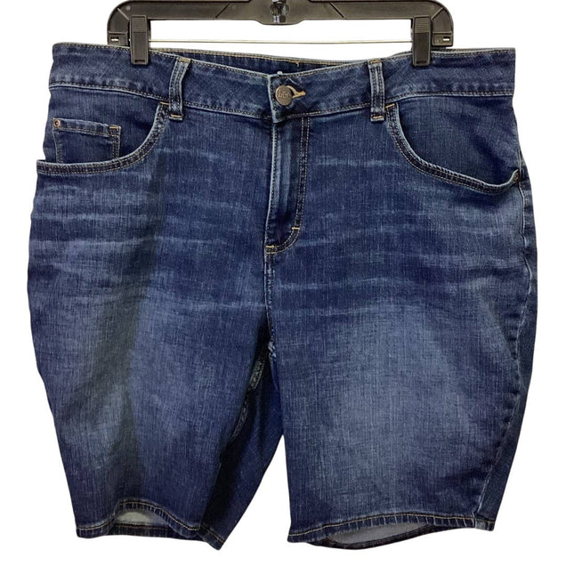 Lee 20W Regular Fit Bermuda Mid Rise Denim Blue Jean Stretch Cotton Blend Shorts