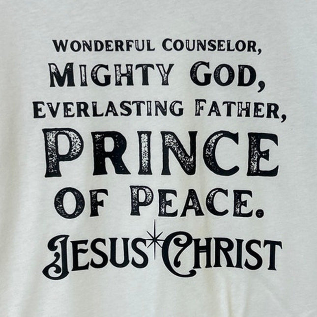 New Hand Printed Mens 3XL Wonderful Counselor Mighty God Jesus Christ Tee Shirt