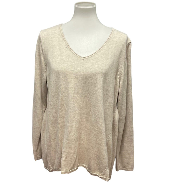 Lane Bryant Womens 18/20 Cotton Rayon Blend Long Sleeve V-Neck Pullover Sweater