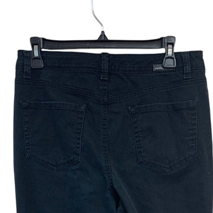 Jones New York Jeans Womens Size 8 Lexington Mid Rise Stretch Denim Black Jeans