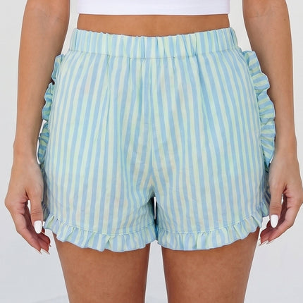 Aspen Ruffle Trim Casual Shorts